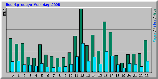 Hourly usage for May 2026